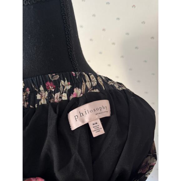 PHILOSOPHY REPUBLIC CLOTHING Brown Tiered Ruffle Maxi Skirt Size Medium - Picture 7 of 7